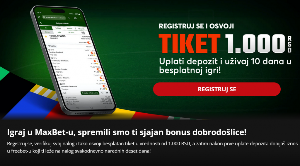 Maxbet bonus bez depozita