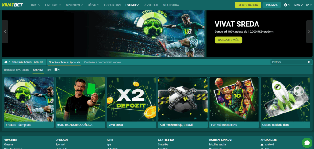 Vivatbet bonusi za klađenje