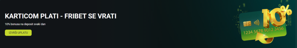 Vivatbet freebet dnevni bonus za klađenje se dobija ukoliko depozit uplatite karticom 